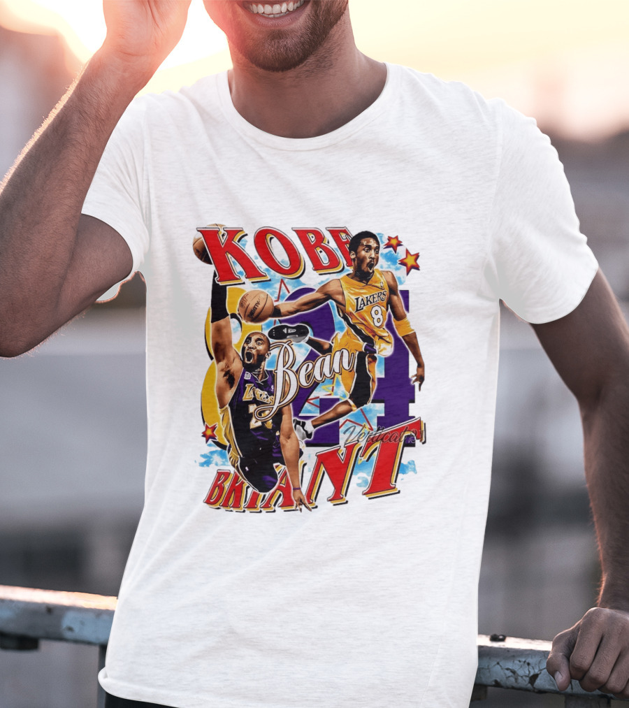 Kobe Bryant Bean Los Angeles Lakers 24 Dedication T-Shirt