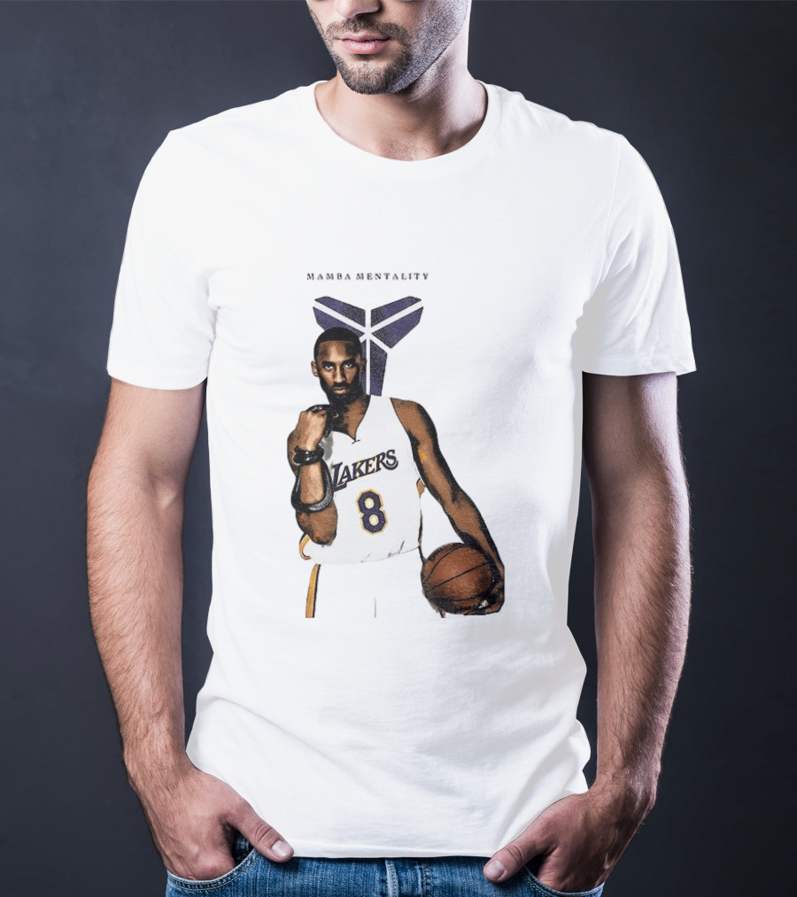 Kobe Bryant Mamba Mentality Los Angeles Lakers 8 Basketball Player T-Shirt