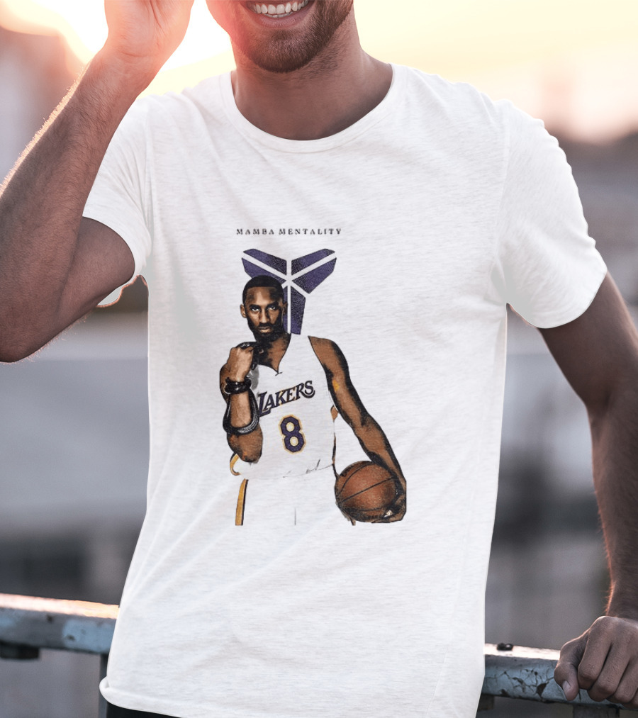 Kobe Bryant Mamba Mentality Los Angeles Lakers 8 Basketball Player T-Shirt