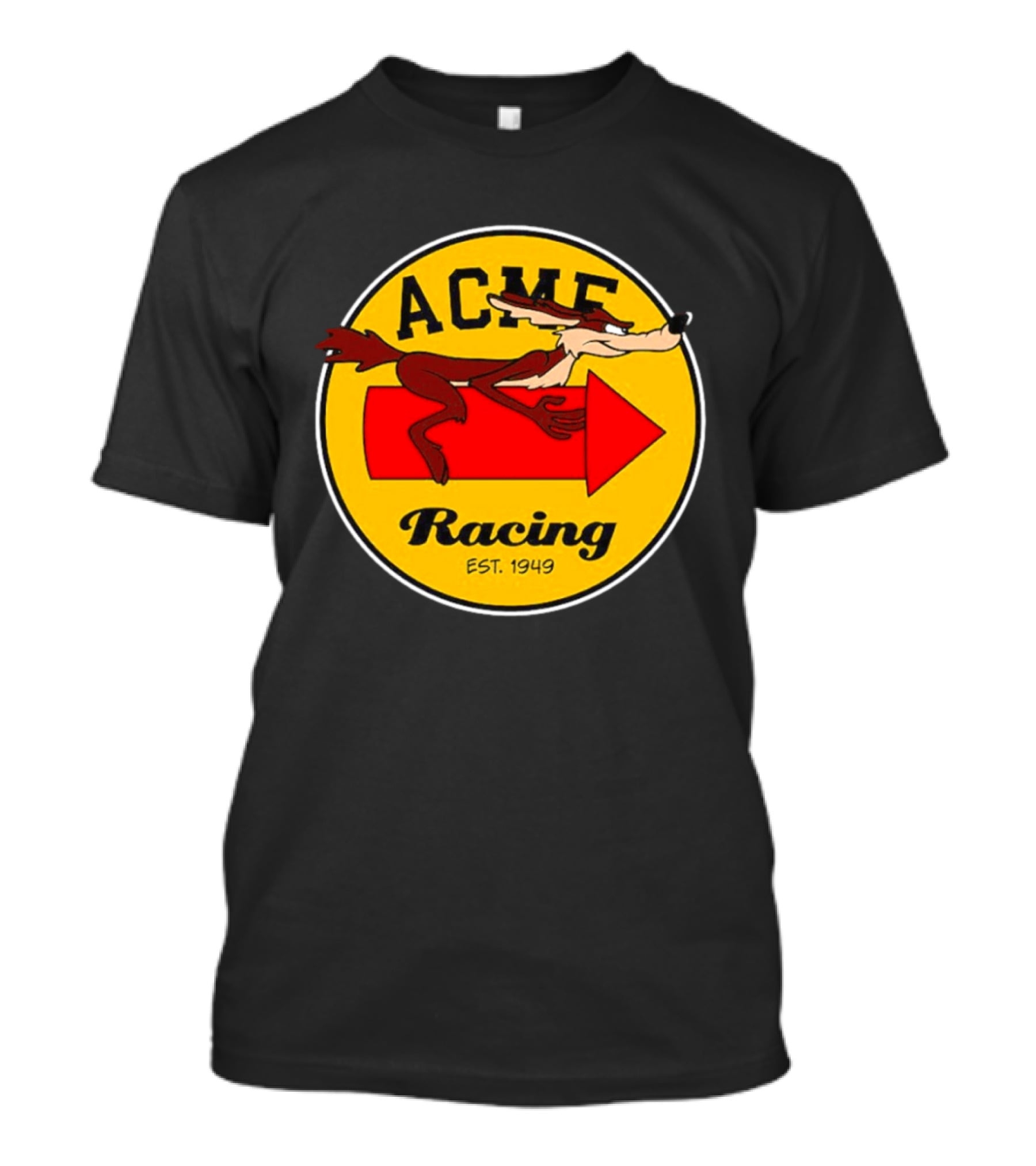 Acme Racing Wile E. Coyote Rocket Est 1949 Retro Cartoon T-Shirt