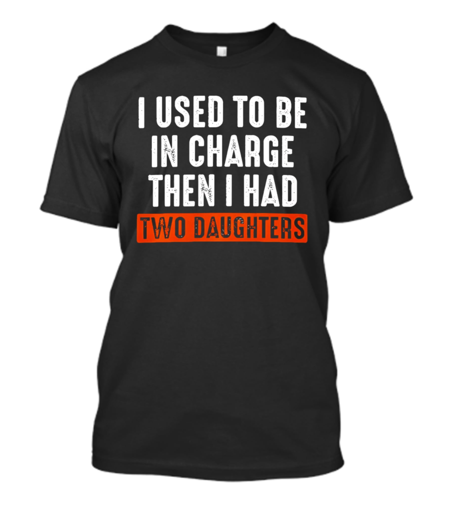I Used To Be In Charge Then I Had Two Daughters Dad T-Shirt