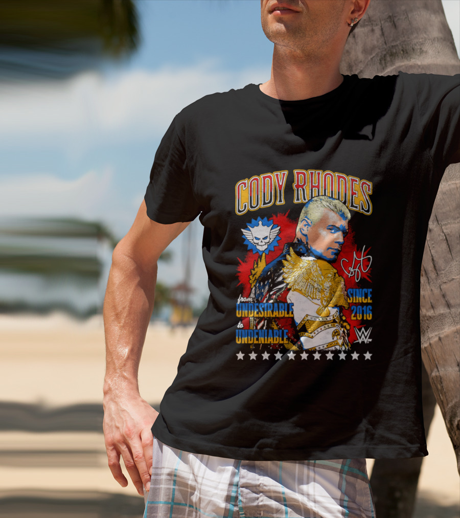 Cody Rhodes Unbreakable Since 2008 WWE Star Signature T-Shirt