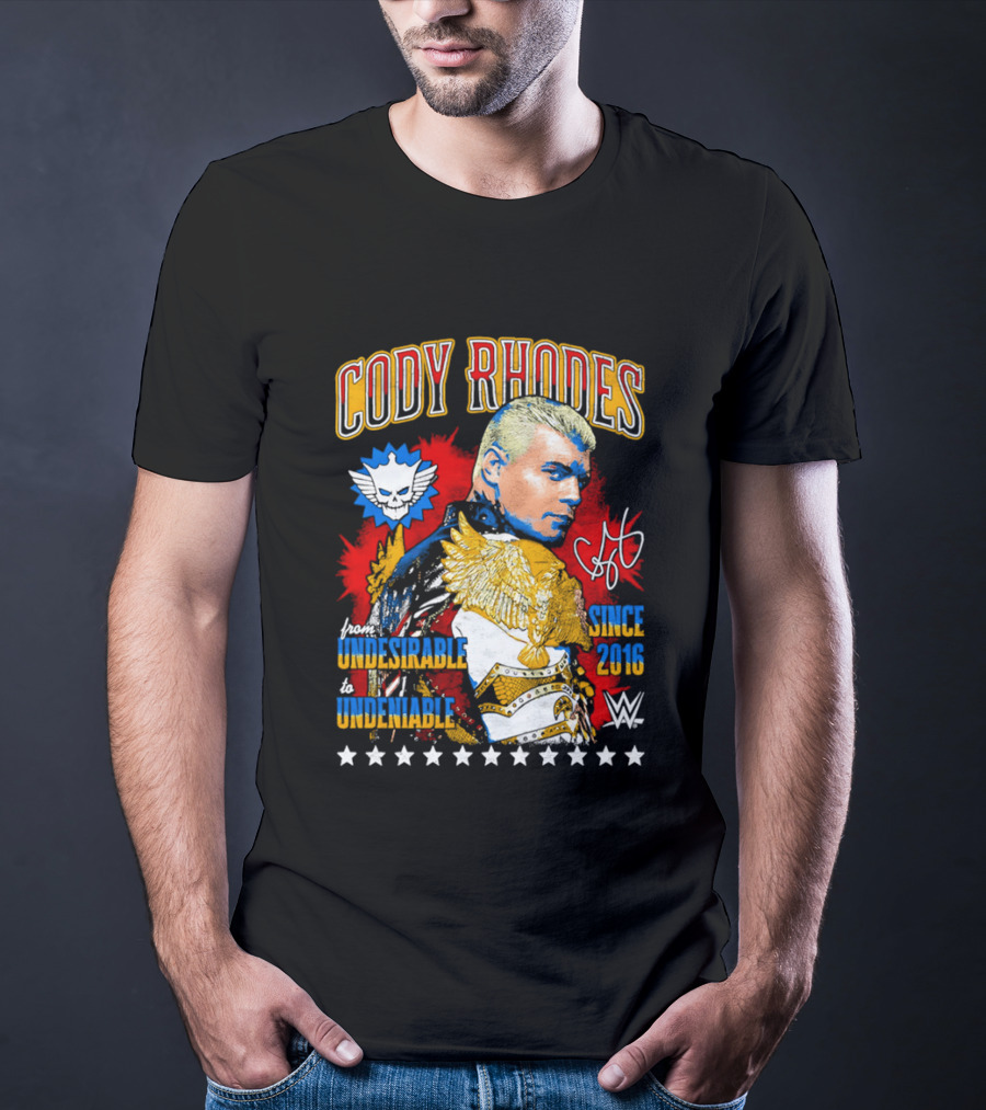 Cody Rhodes Unbreakable Since 2008 WWE Star Signature T-Shirt