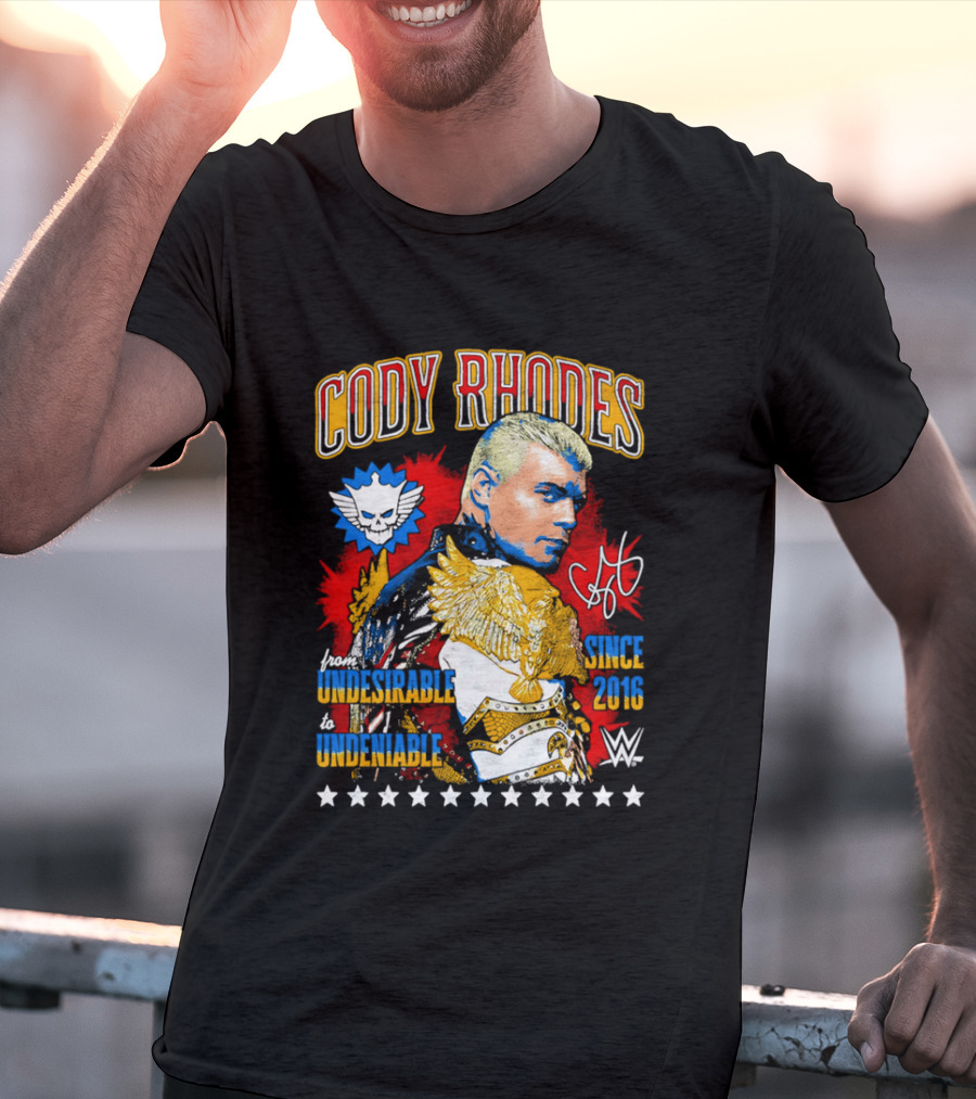 Cody Rhodes Unbreakable Since 2008 WWE Star Signature T-Shirt