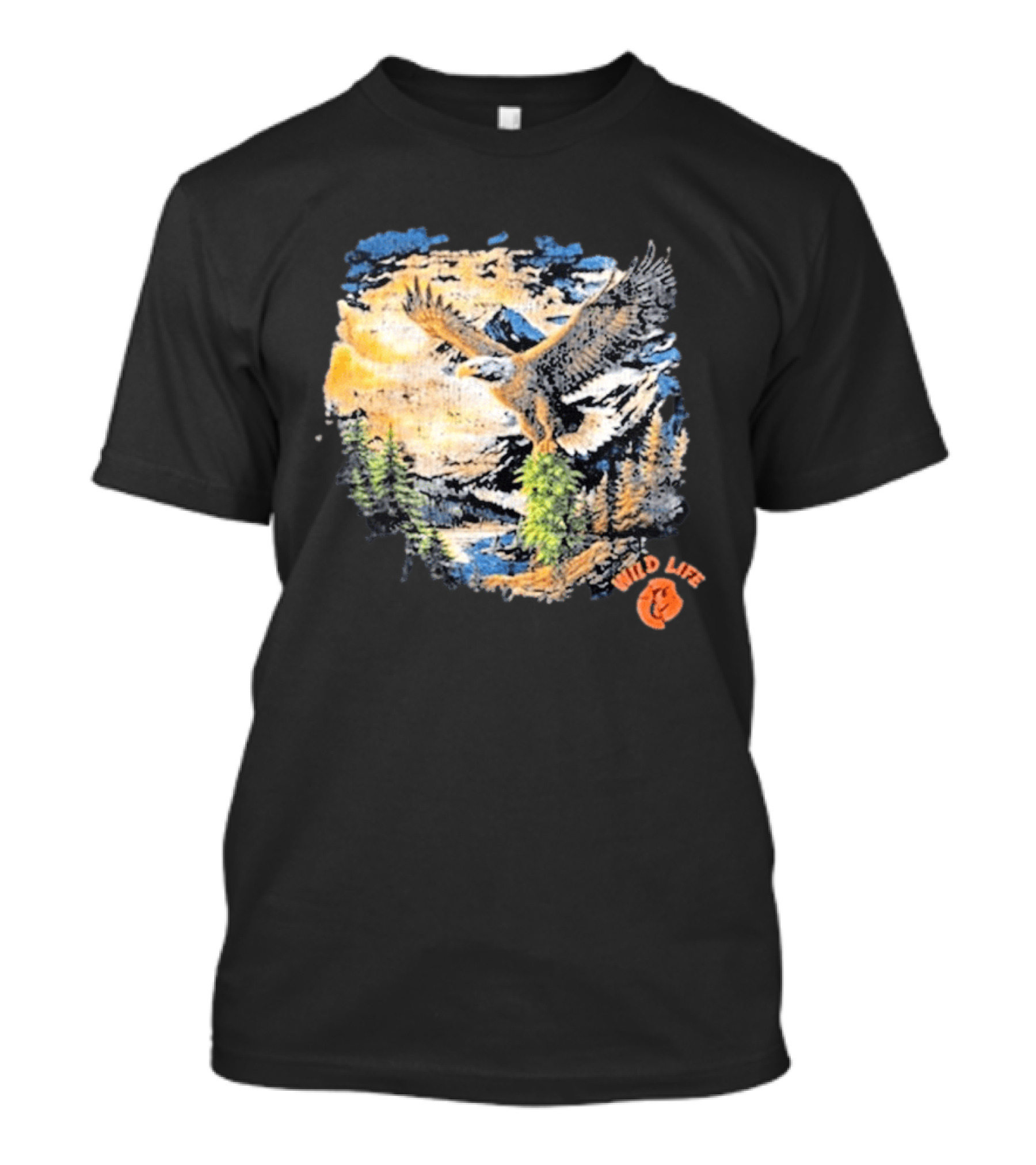 Cookies X Wildlife Soaring Eagle Mountain Scene T-Shirt