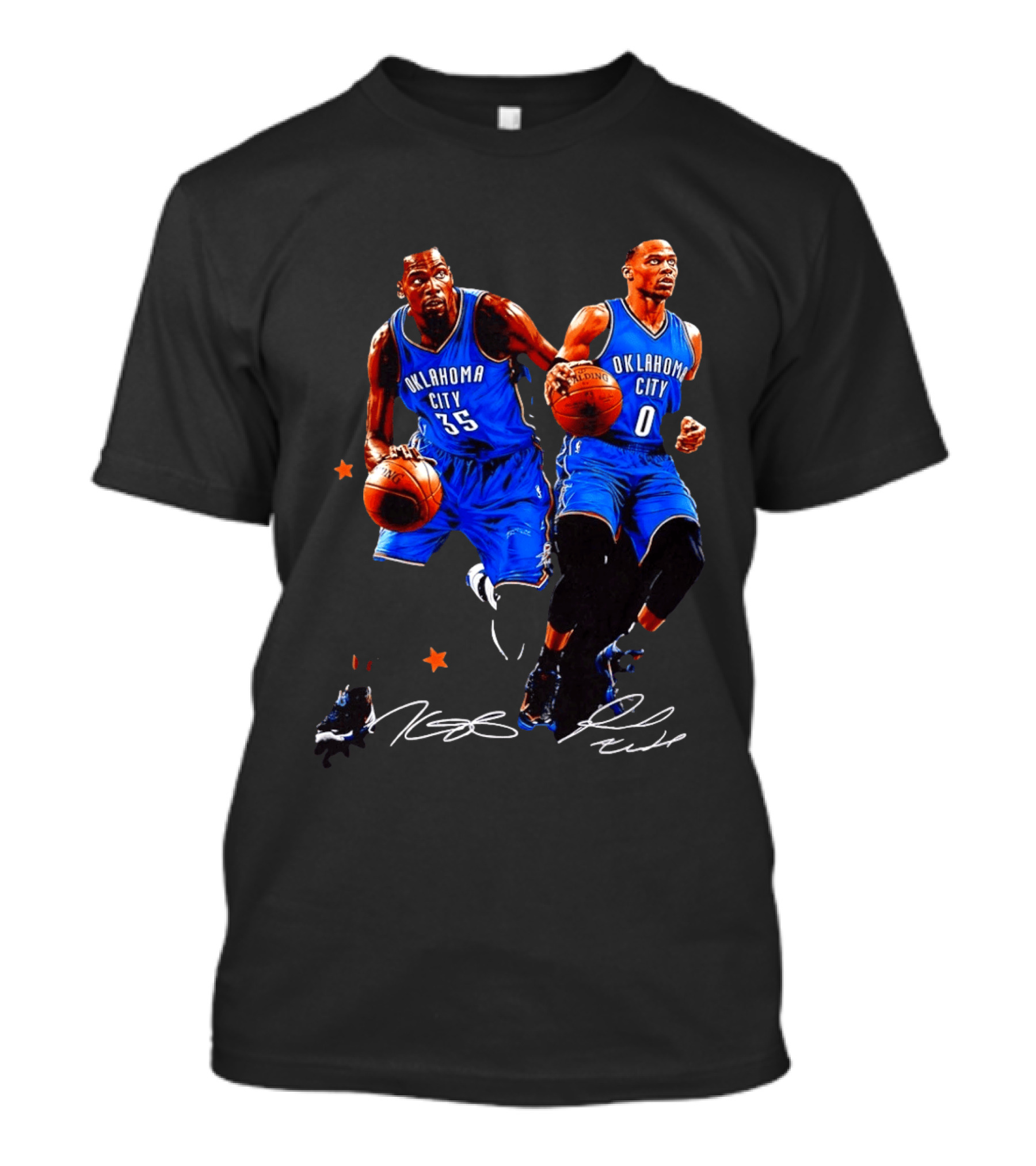 Russell Westbrook Kevin Durant Oklahoma City Thunder NBA 35 0 T-Shirt