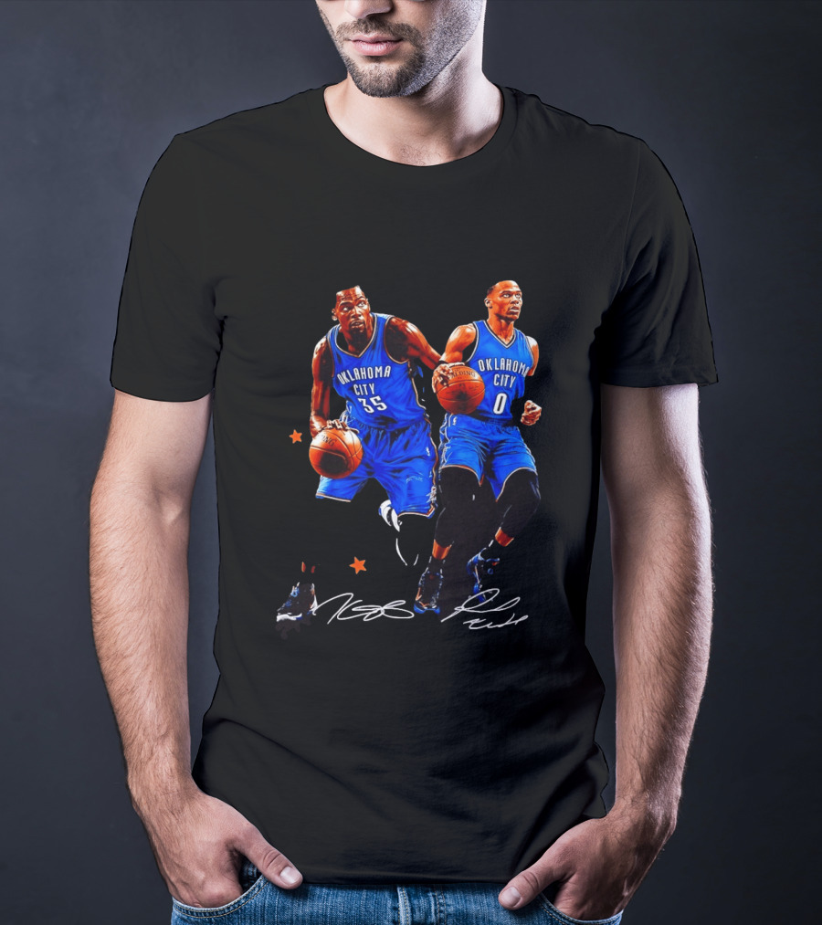 Russell Westbrook Kevin Durant Oklahoma City Thunder NBA 35 0 T-Shirt