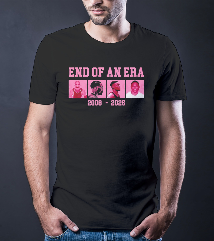 Russell Westbrook End Of An Era 2008 2026 Basketball Legends T-Shirt