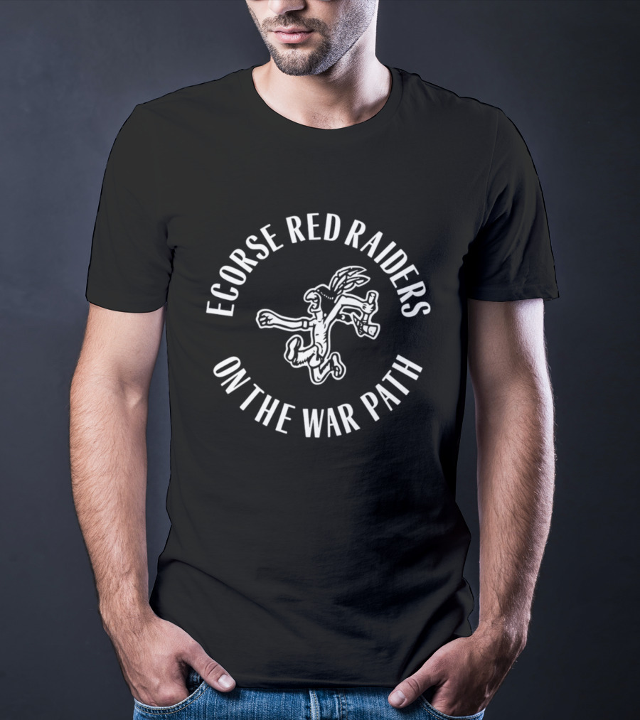 Ecorse Red Raiders On The War Path Jumping T-Shirt