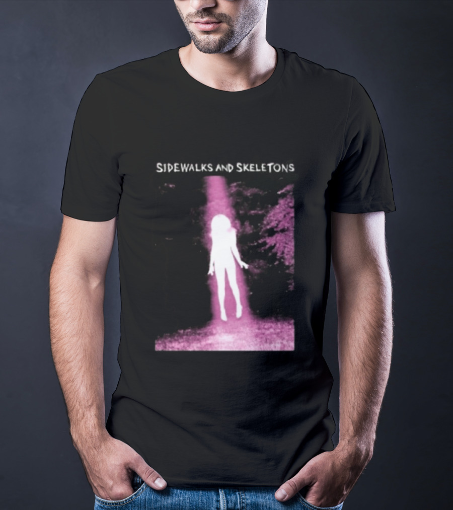Sidewalks And Skeletons Ethereal Gothic Aesthetic Phantom Scene T-Shirt