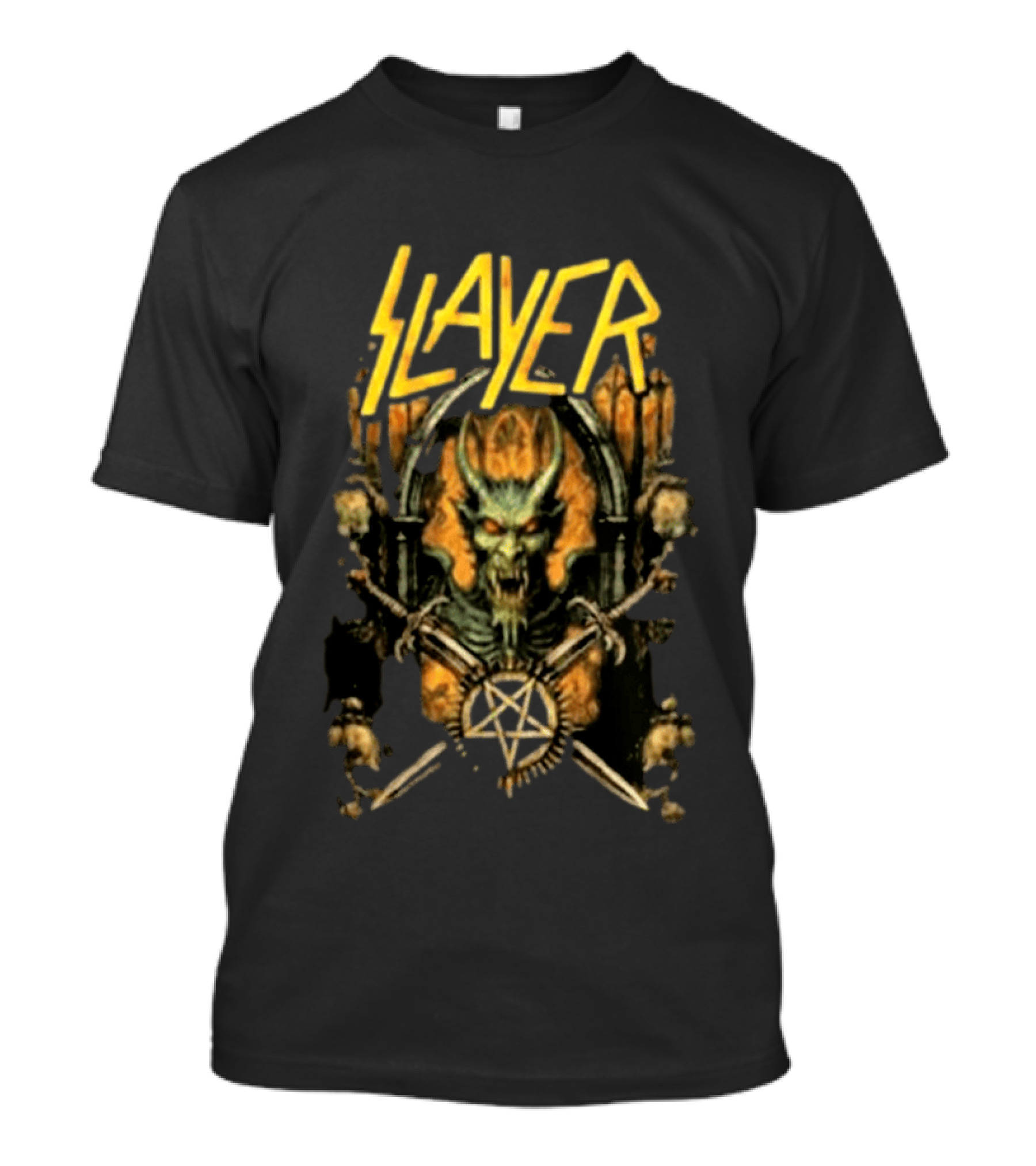 Slayer 2026 Festival Event Sick New World Gothic Skull Demon Pentagram T-Shirt