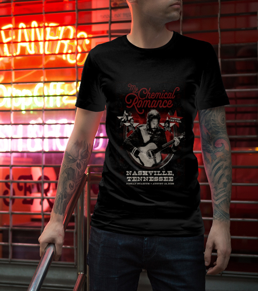 My Chemical Romance Nashville Tennessee Pierce The Veil Nissan Stadium August 10 2026 T-Shirt