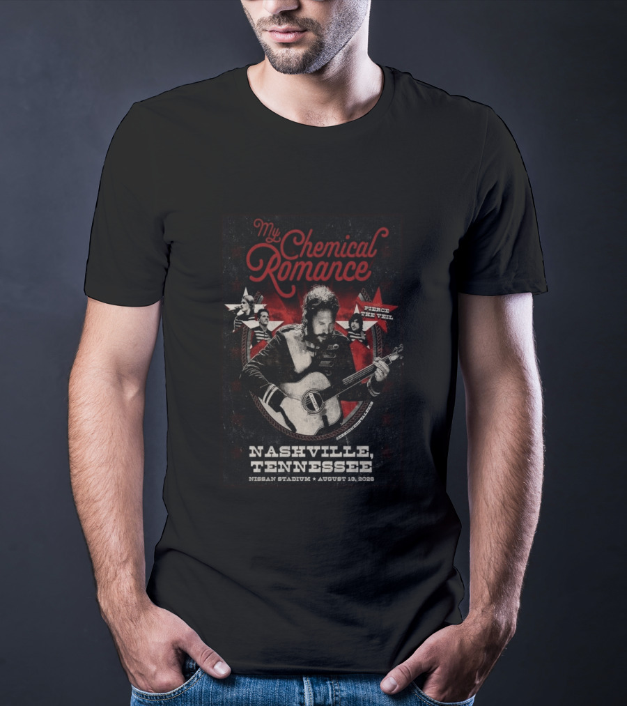 My Chemical Romance Nashville Tennessee Pierce The Veil Nissan Stadium August 10 2026 T-Shirt