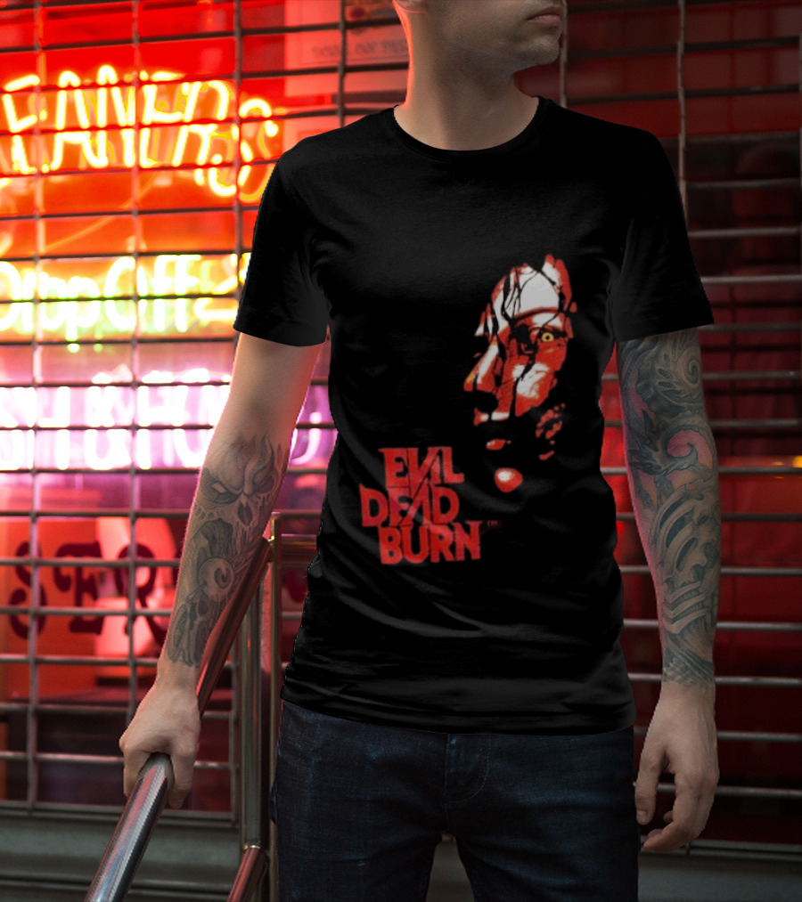 Halloween Horror Nights 2026 Evil Dead Burn Face Red T-Shirt
