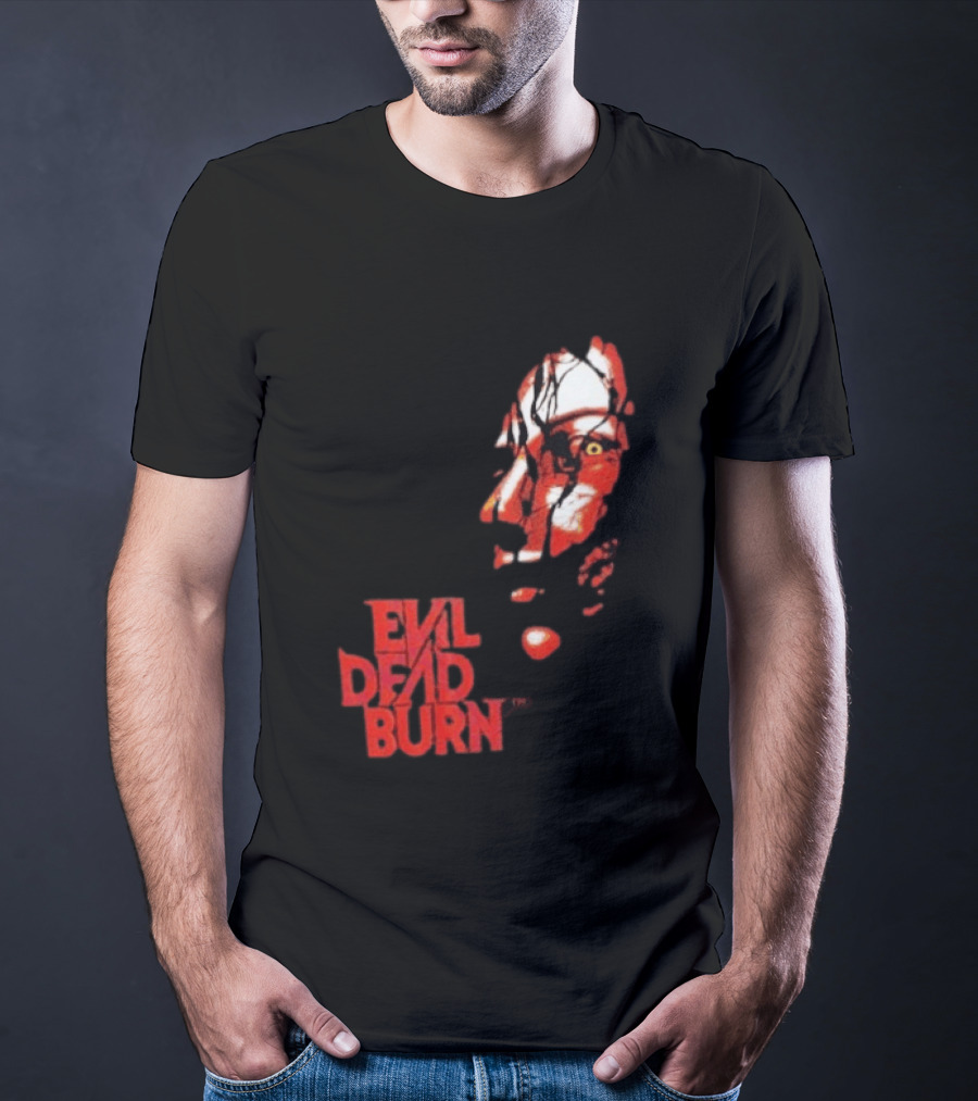 Halloween Horror Nights 2026 Evil Dead Burn Face Red T-Shirt