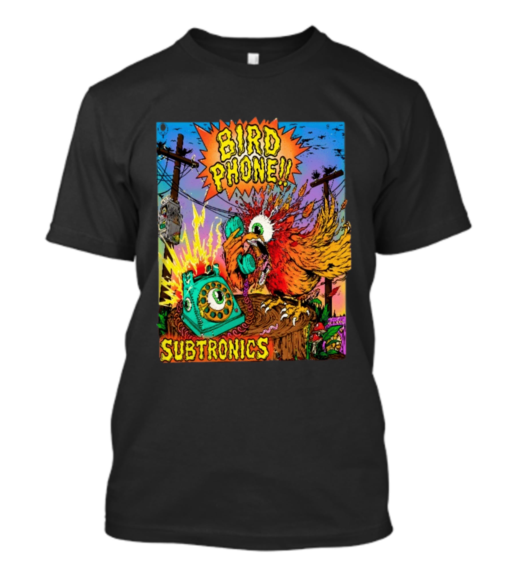 SUBTRONICS Bird Phone 2026 Friday Explosion T-Shirt
