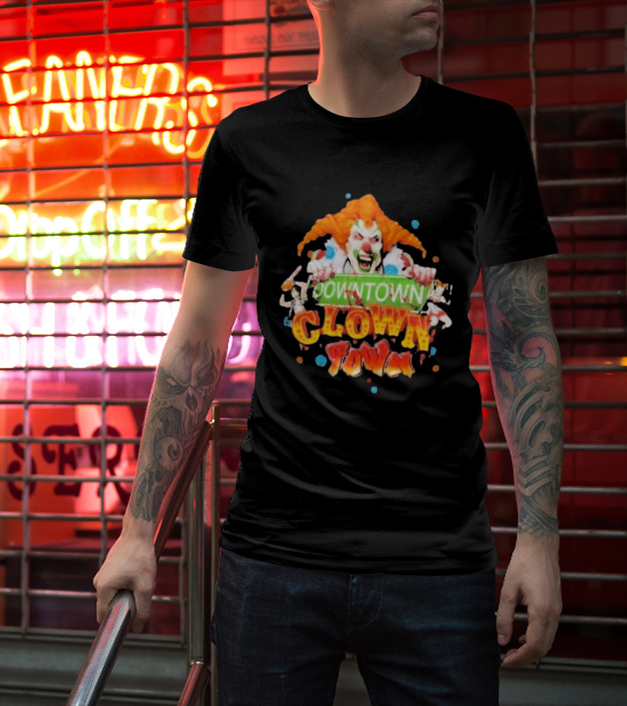 Halloween Horror Nights Downtown Clown Town Creepy Carnival Clown T-Shirt
