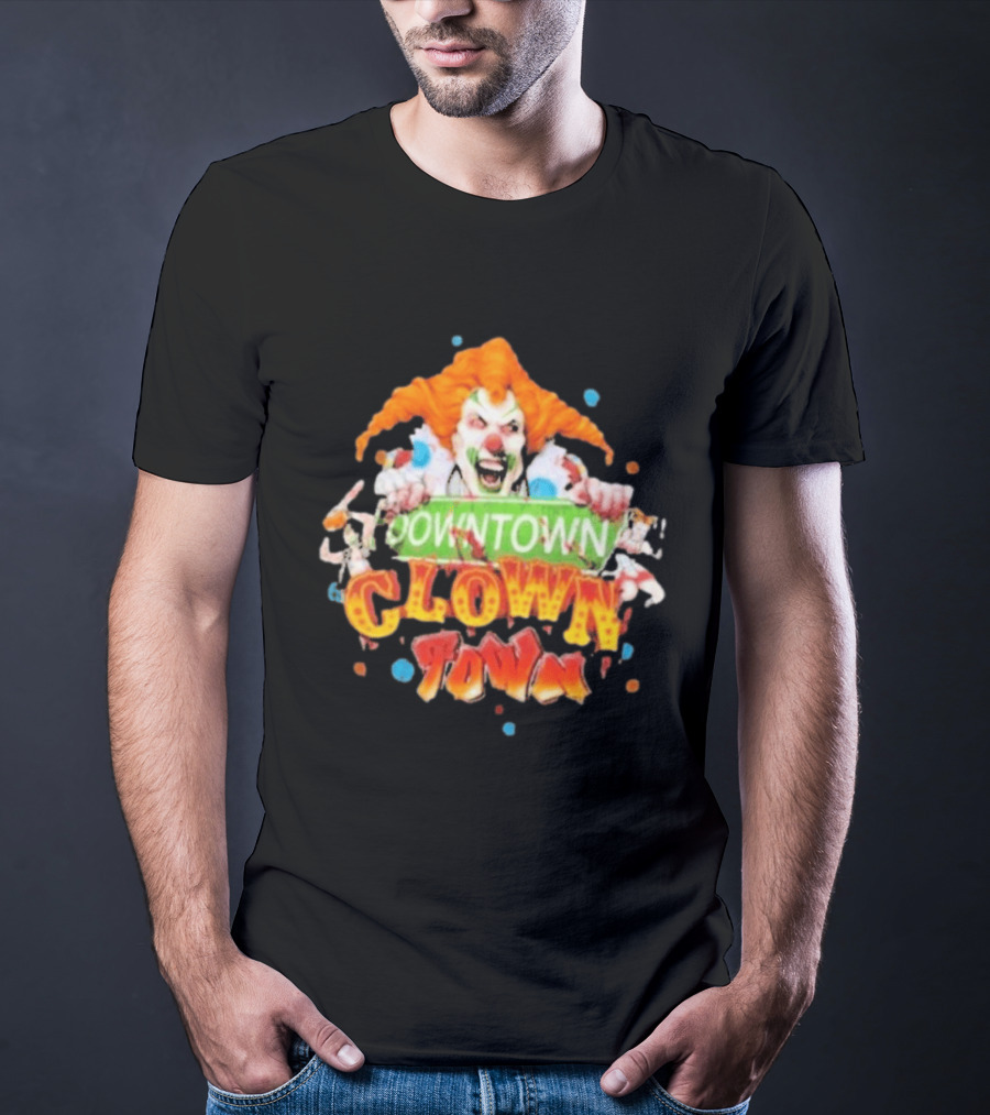Halloween Horror Nights Downtown Clown Town Creepy Carnival Clown T-Shirt