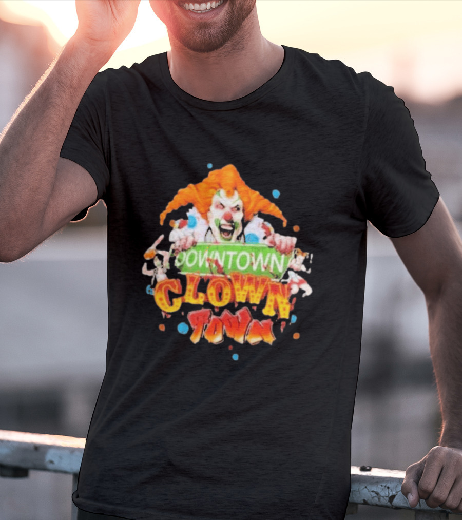 Halloween Horror Nights Downtown Clown Town Creepy Carnival Clown T-Shirt