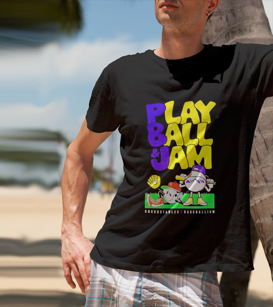 Play Ball Jam Uncrustables Baseball Fun T-Shirt