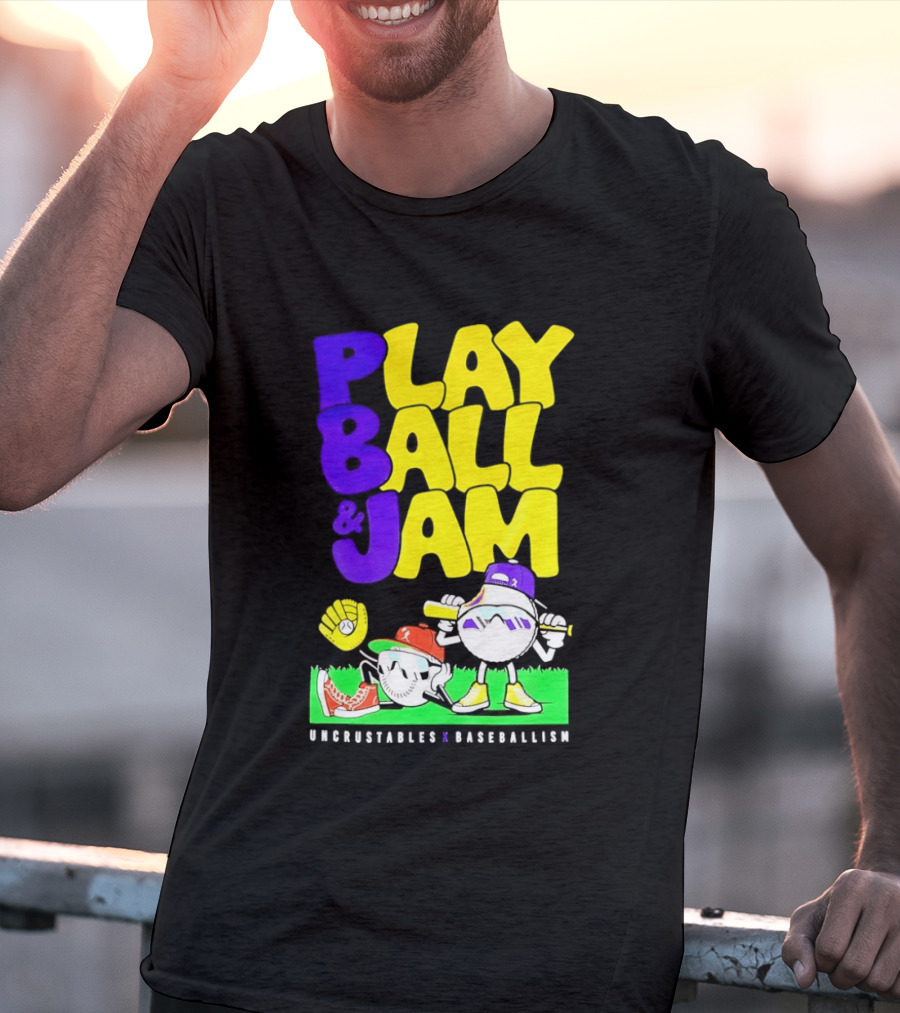 Play Ball Jam Uncrustables Baseball Fun T-Shirt