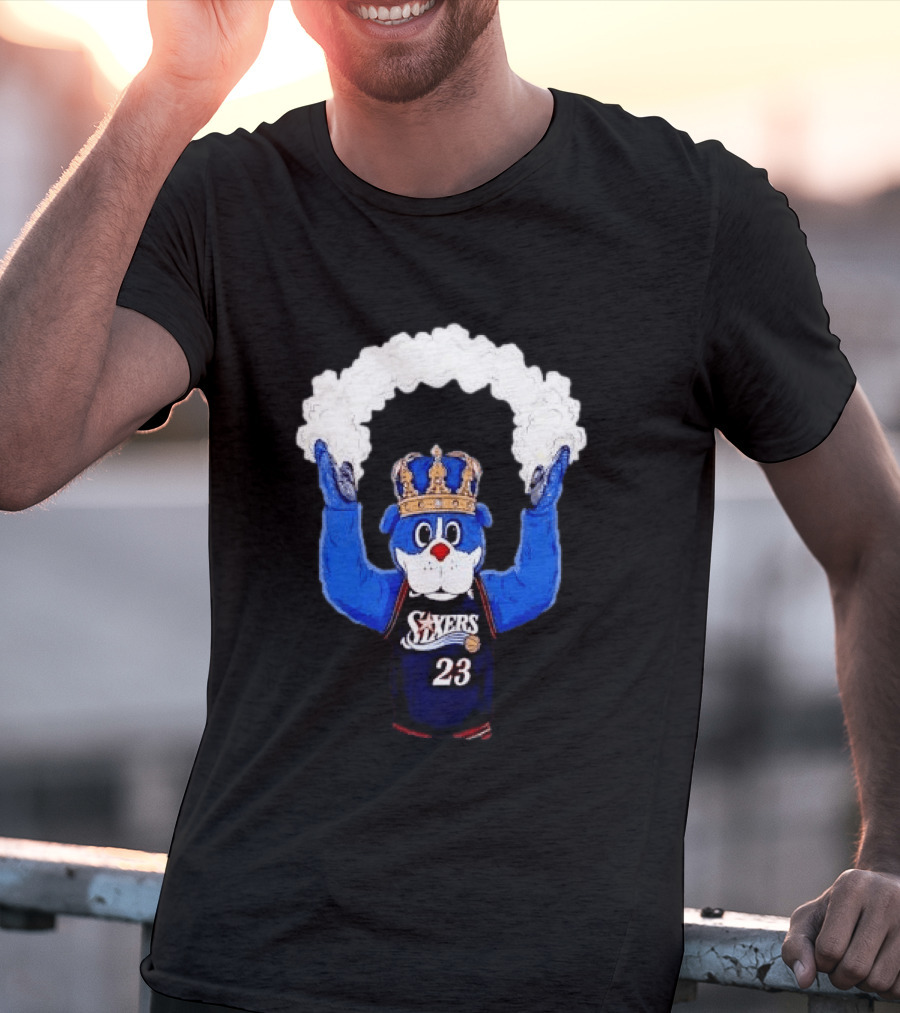 Philadelphia 76ers Franklin The Dog Mascot With Crown NBA 23 Play The Suns T-Shirt