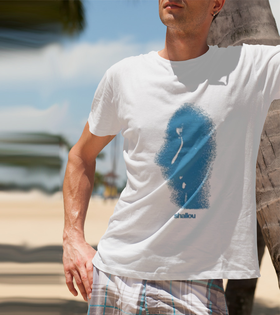 Ambient Inks Shallou Silhouette Blue Profile T-Shirt
