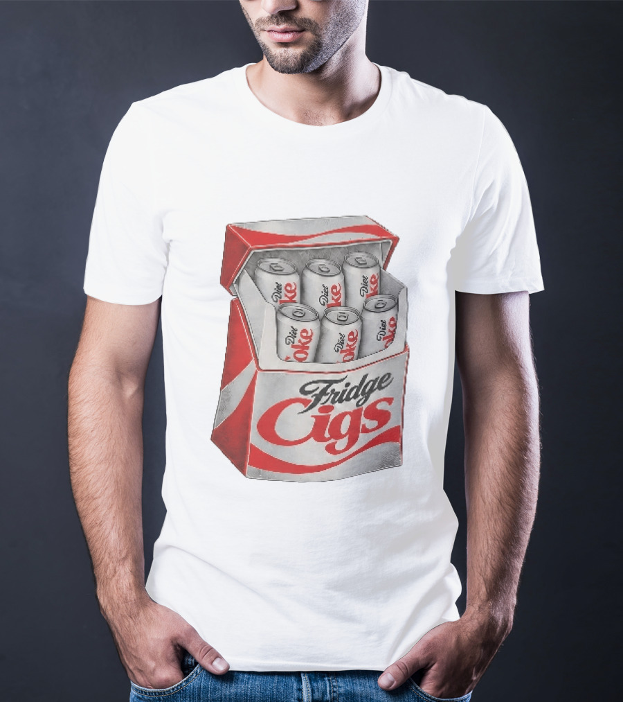 Fridge Cigs Box With Diet Coke Cans T-Shirt