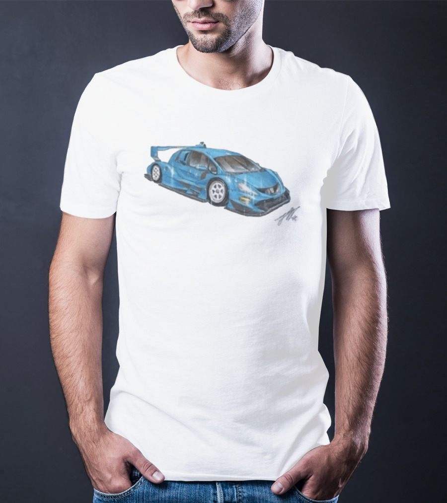Grentperez Fig Blue Race Car T-Shirt