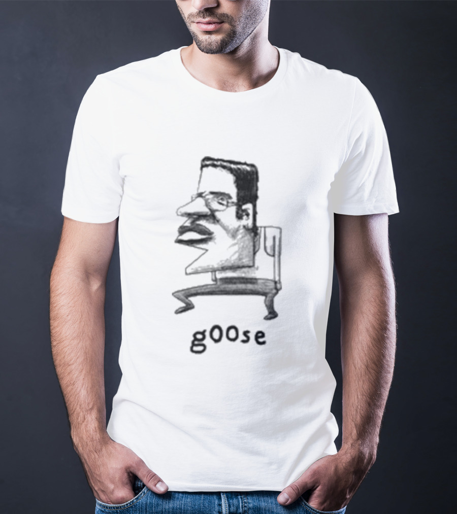 Grentperez G00se Man Goose Text Sketch T-Shirt