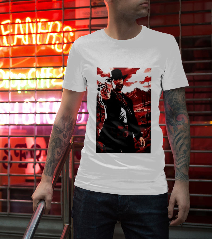 Red Dead Redemption 2 Cowboy Illustration Best Game Ever Made T-Shirt