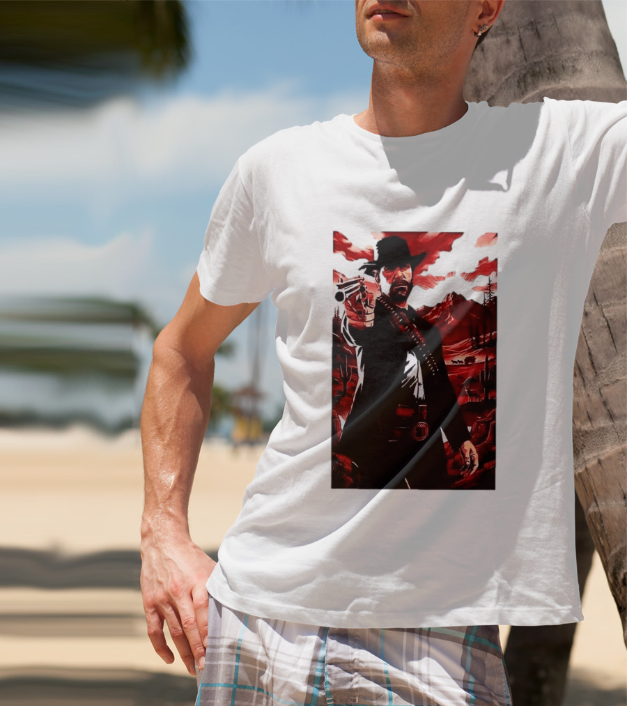 Red Dead Redemption 2 Cowboy Illustration Best Game Ever Made T-Shirt