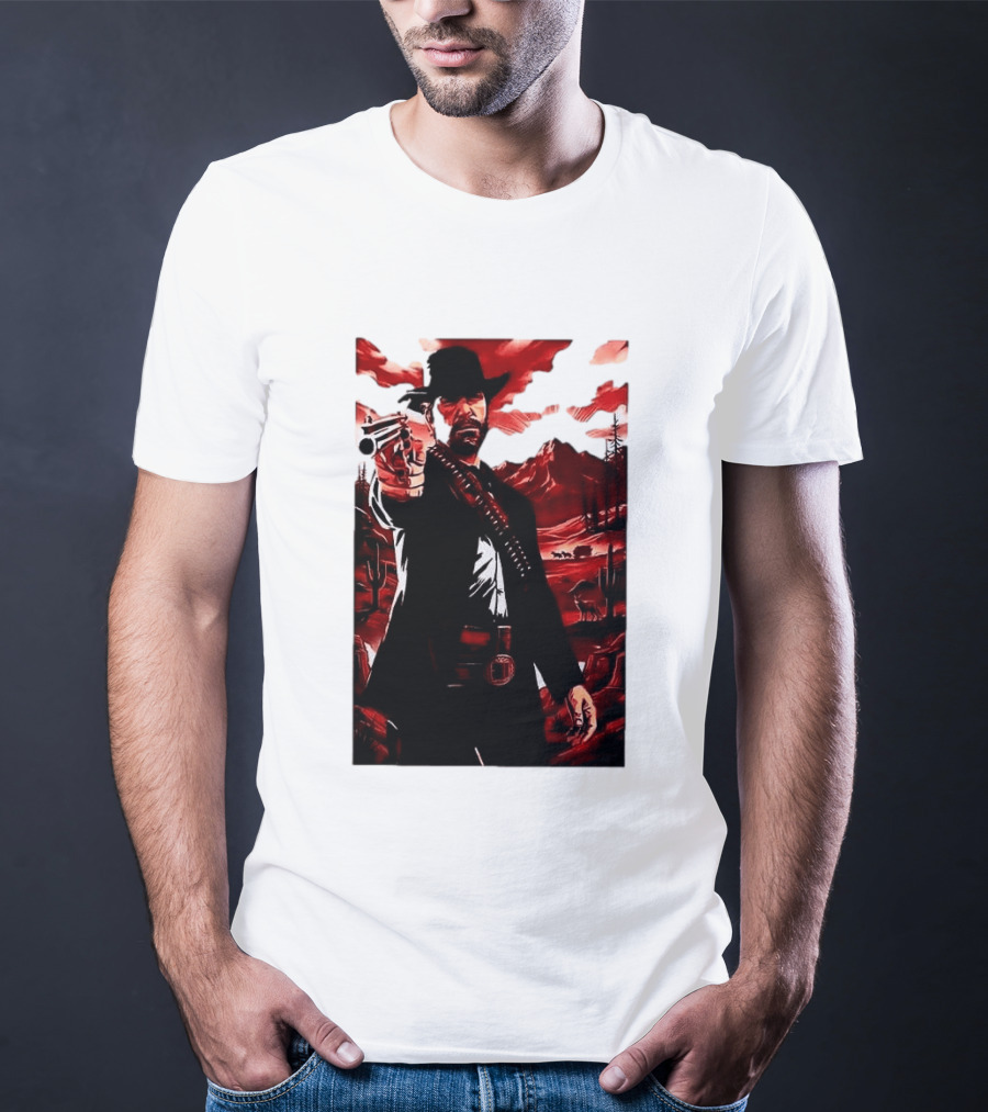 Red Dead Redemption 2 Cowboy Illustration Best Game Ever Made T-Shirt
