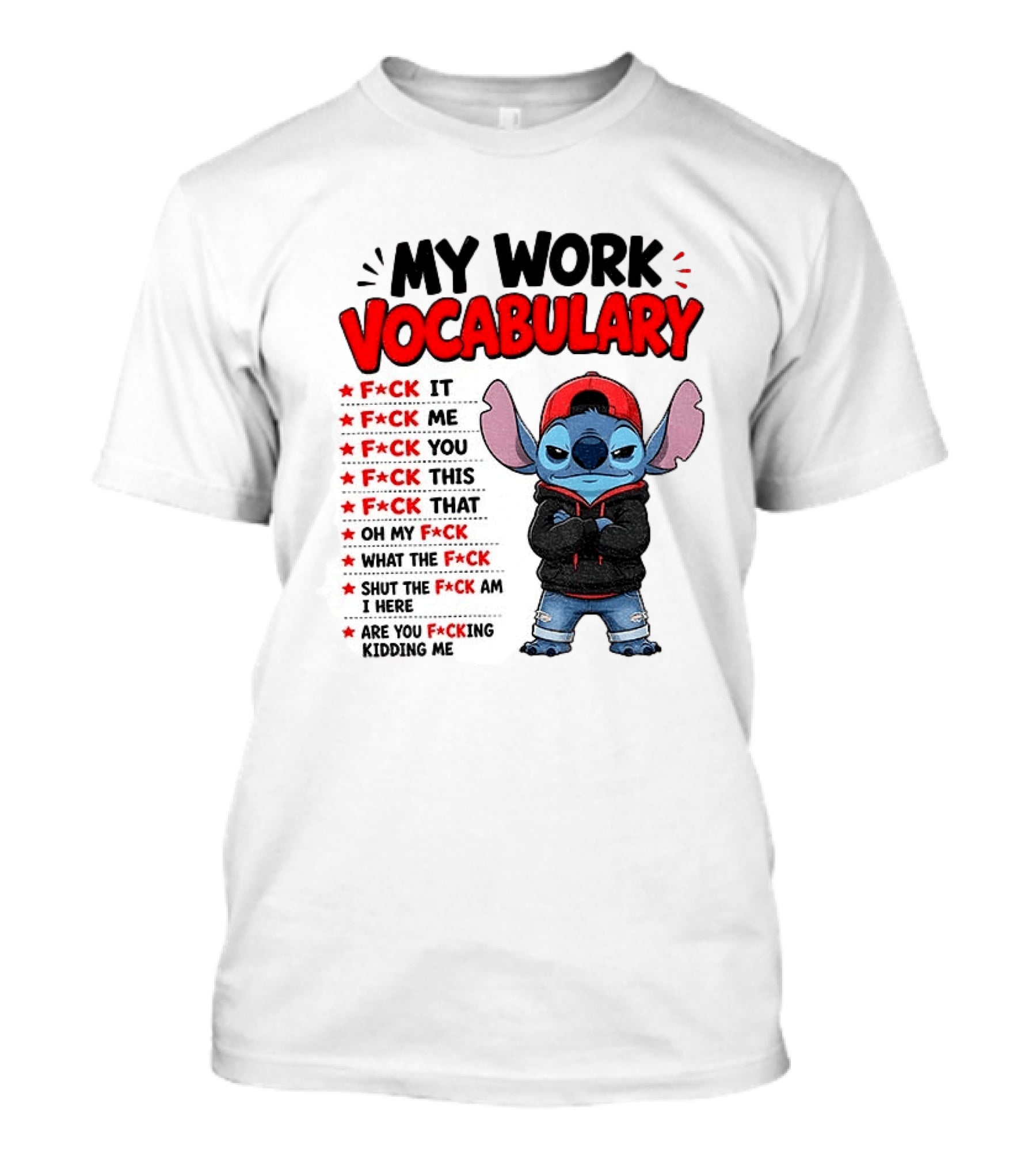 Stitch My Work Vocabulary F*ck It You This That Are You Kidding Me T-Shirt