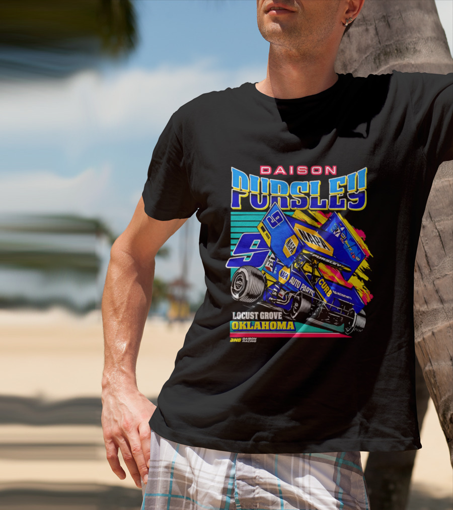 Daison Pursley Locust Grove Oklahoma Sprint Car Racing 9 Team T-Shirt