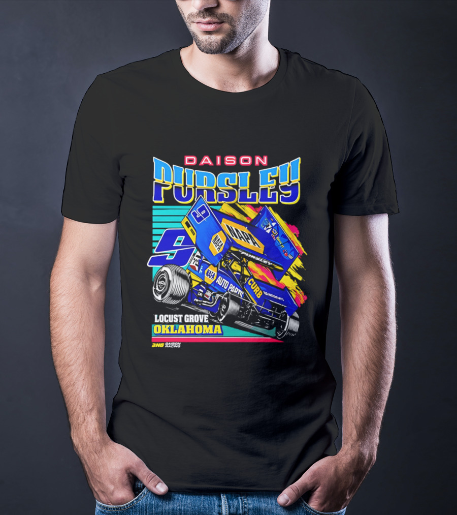Daison Pursley Locust Grove Oklahoma Sprint Car Racing 9 Team T-Shirt