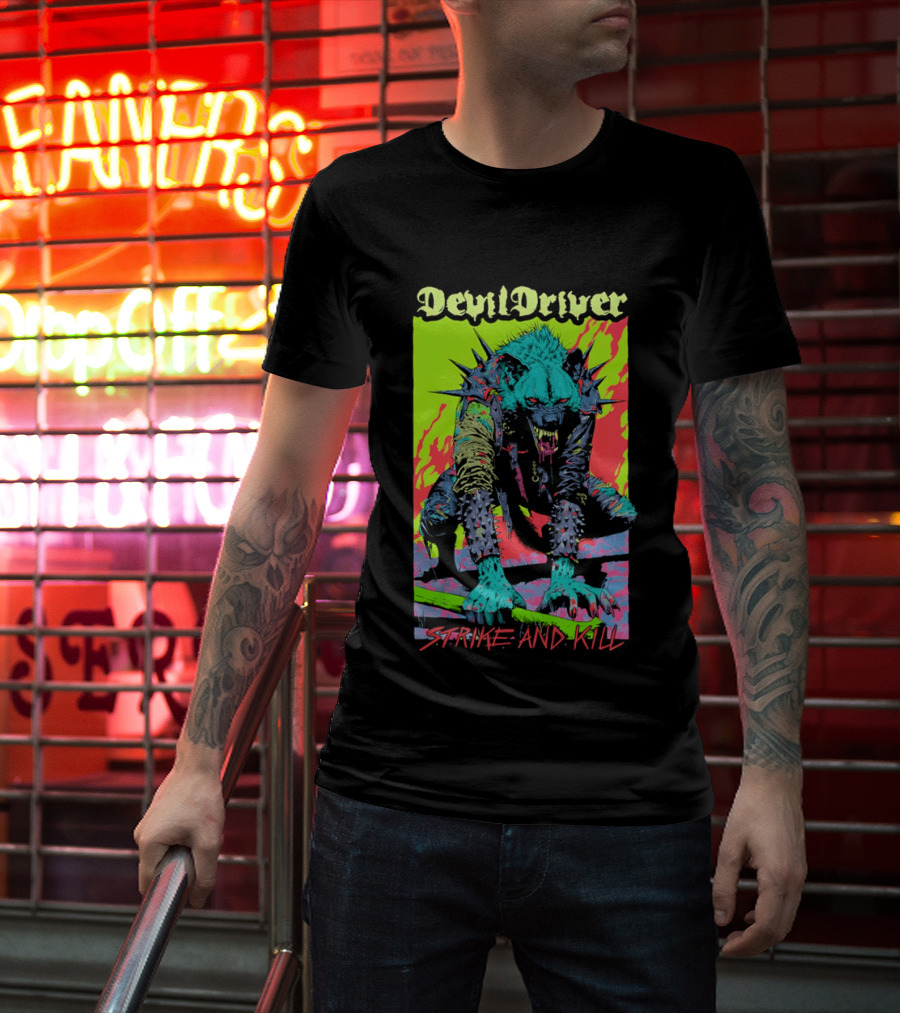 DevilDriver Strive And Kill Bone Hyena T-Shirt