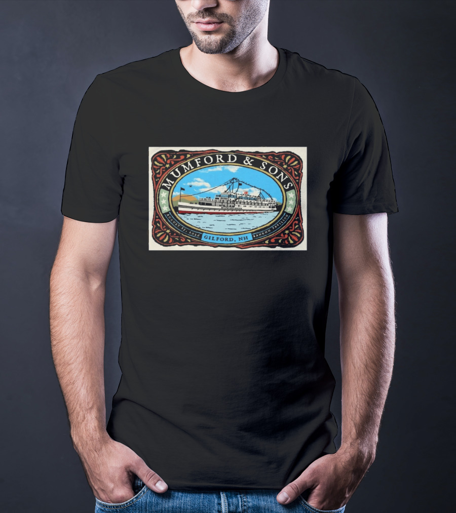 Mumford & Sons BankNH Pavilion Gilford NH August 15 2026 With Steamboat T-Shirt
