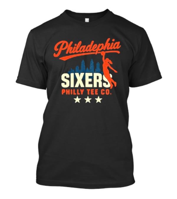 Philadelphia Sixers Philly Co Skyline Basketball T-Shirt