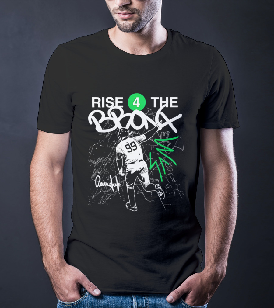Rise 4 The Bronx Aaron Judge 99 Baseball Graffiti T-Shirt