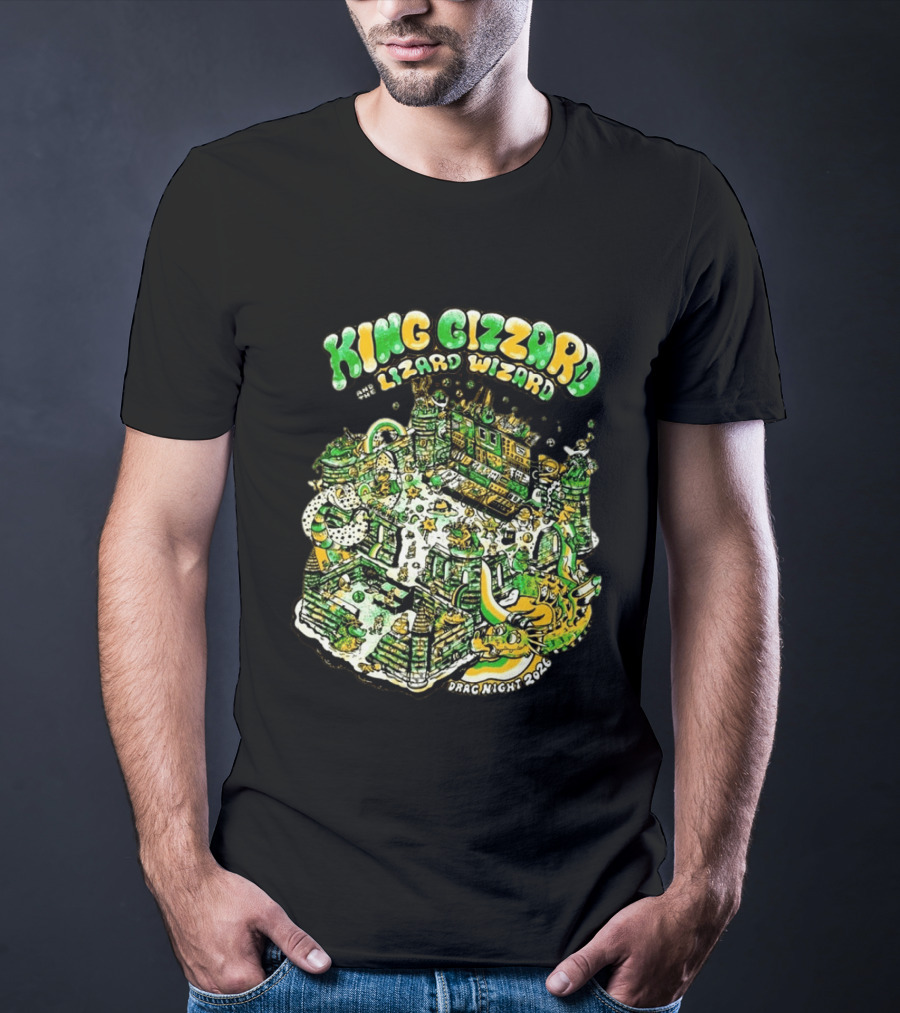 King Gizzard And The Lizard Wizard Drag Night 2026 Festival King Gizzard Stage T-Shirt
