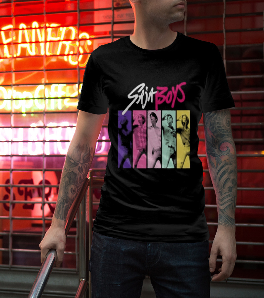 Saja Boys Kpop Demon Hunters World Tour Colorful T-Shirt