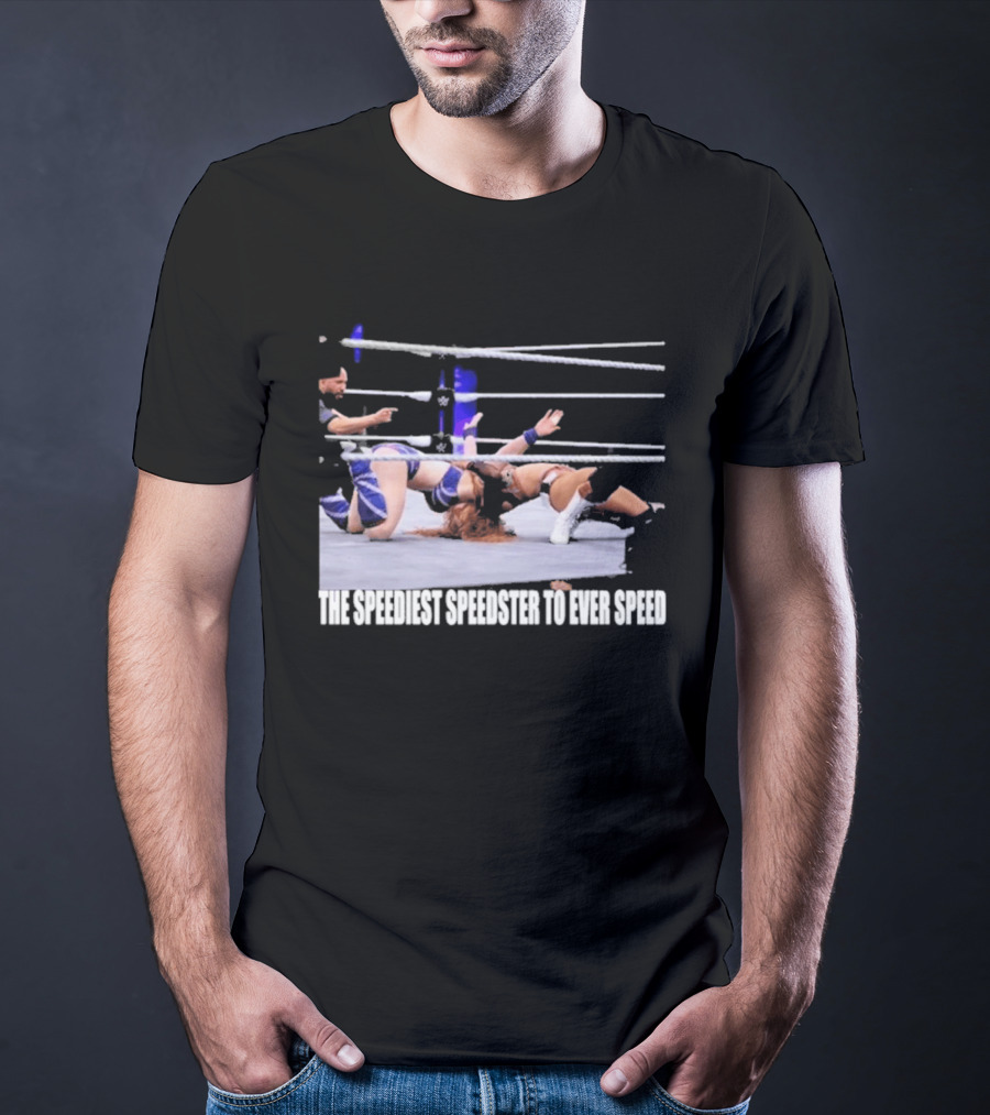 Wrensday Evolved The Speediest Speedster Wrestling Action Sequence T-Shirt