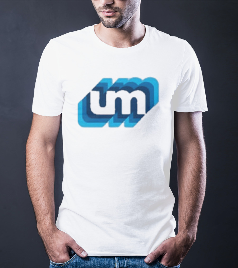 Umphrey's Mcgee Triple Wide Youth UM Overlapping Blue Letters T-Shirt