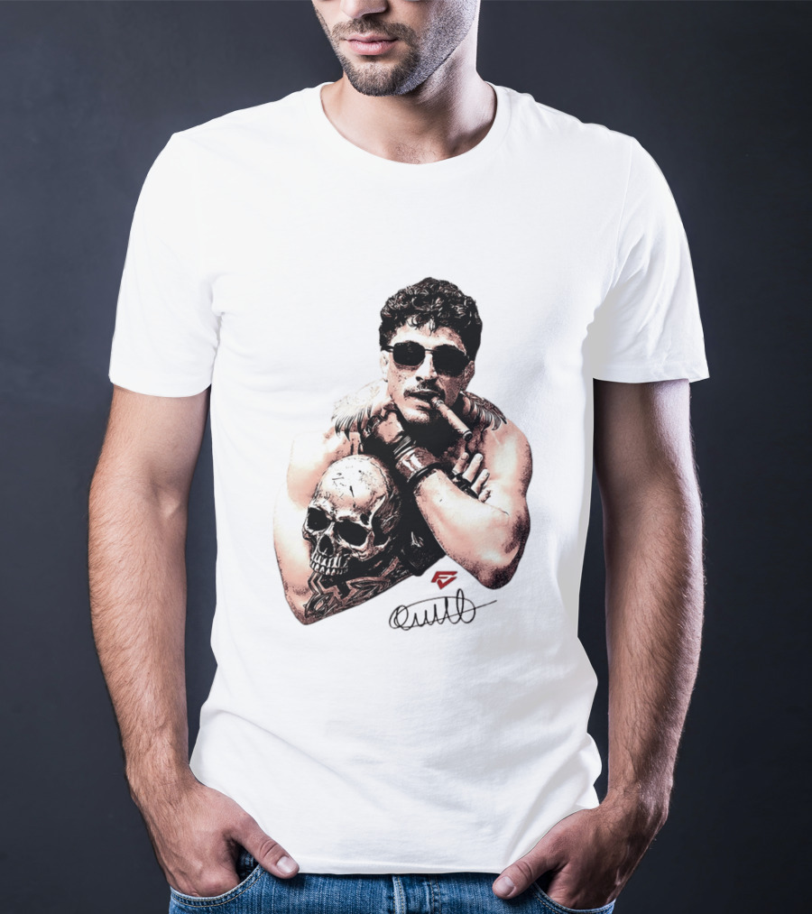 Smokilld Smokebreak Skull Tattoo Sunglasses Cigar T-Shirt