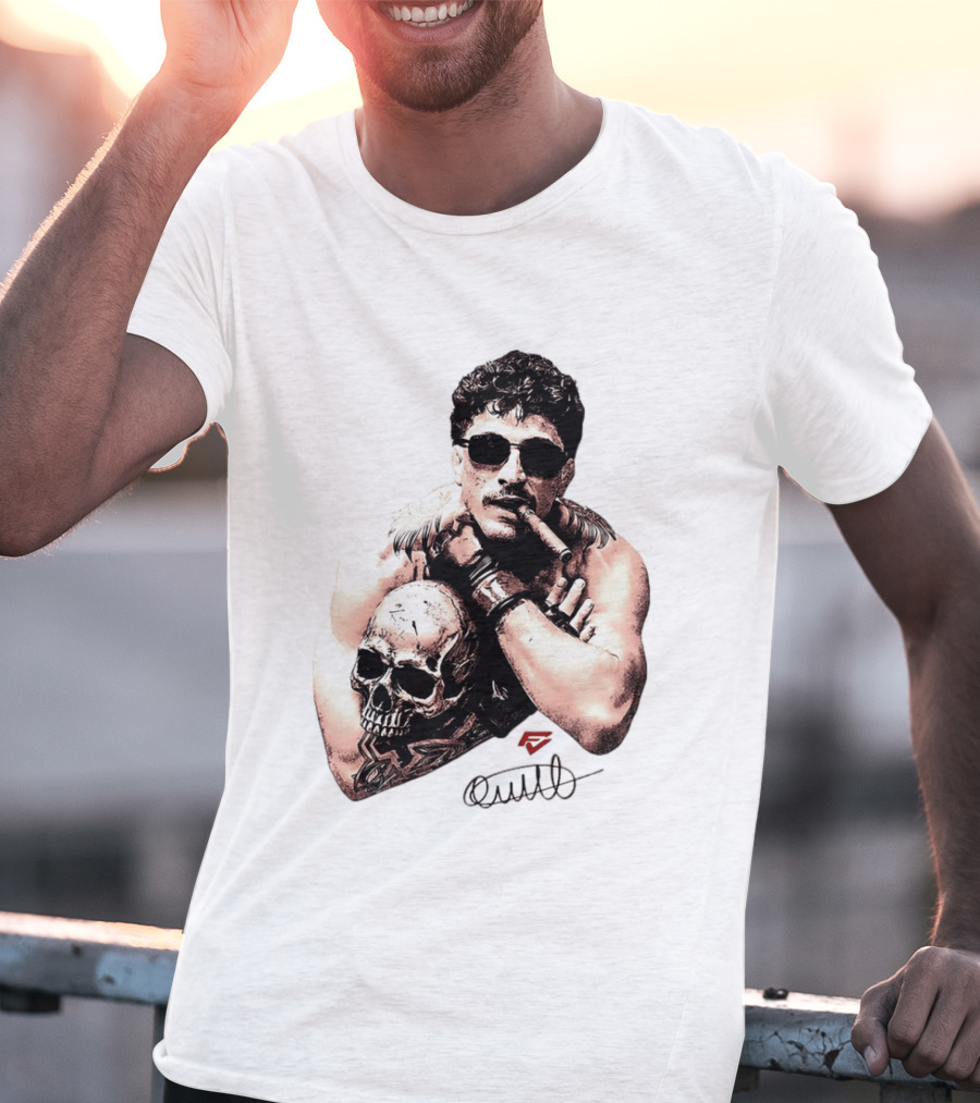 Smokilld Smokebreak Skull Tattoo Sunglasses Cigar T-Shirt