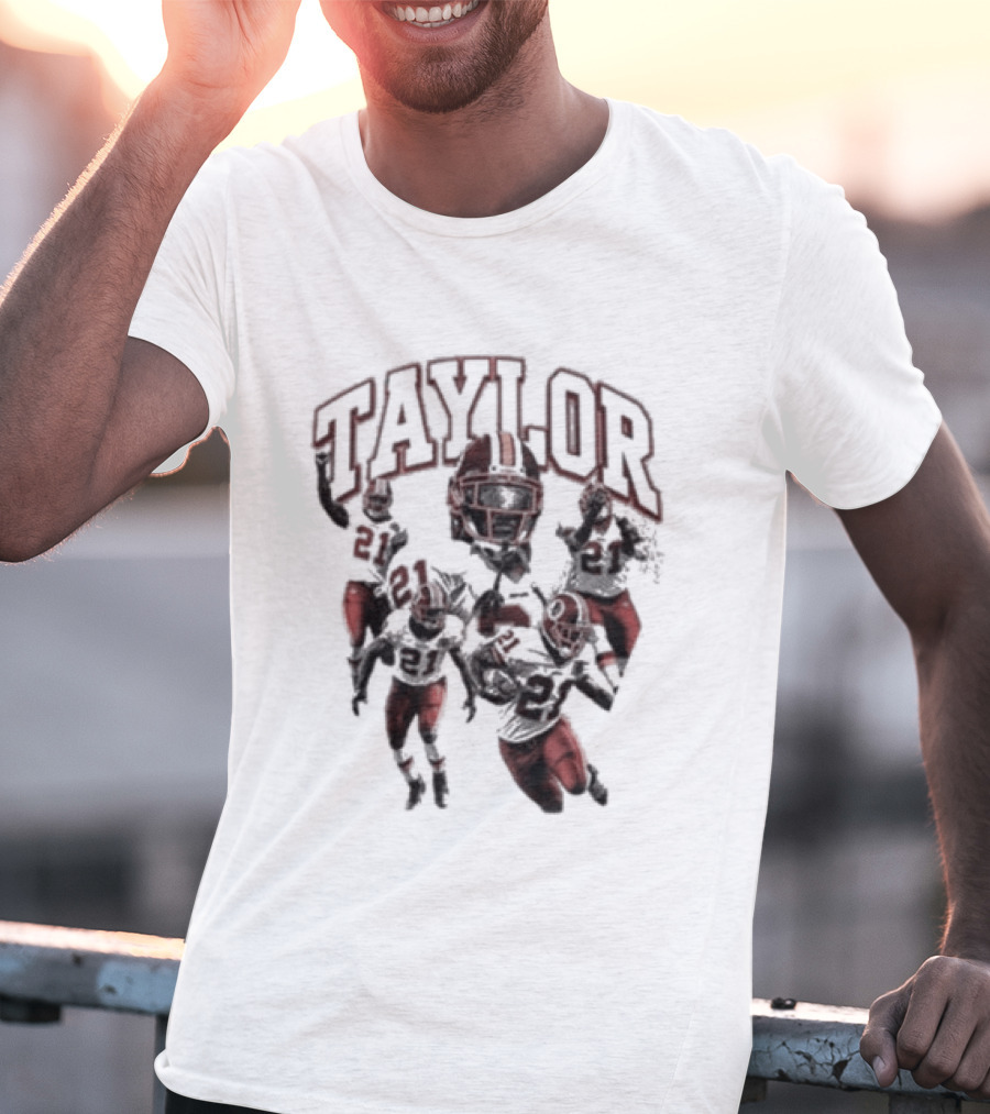 Taylor Washington Redskins 21 Northwest Stadium Football T-Shirt