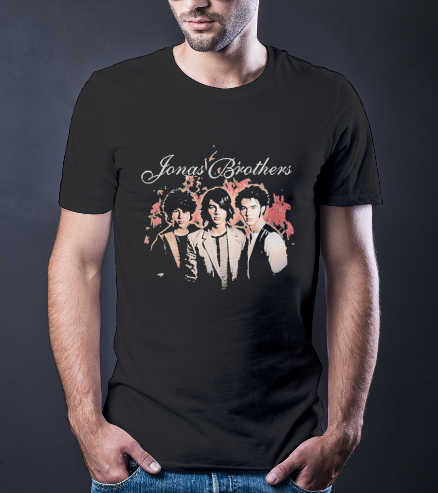 Jonas Brothers Fiery Backdrop Trio T-Shirt