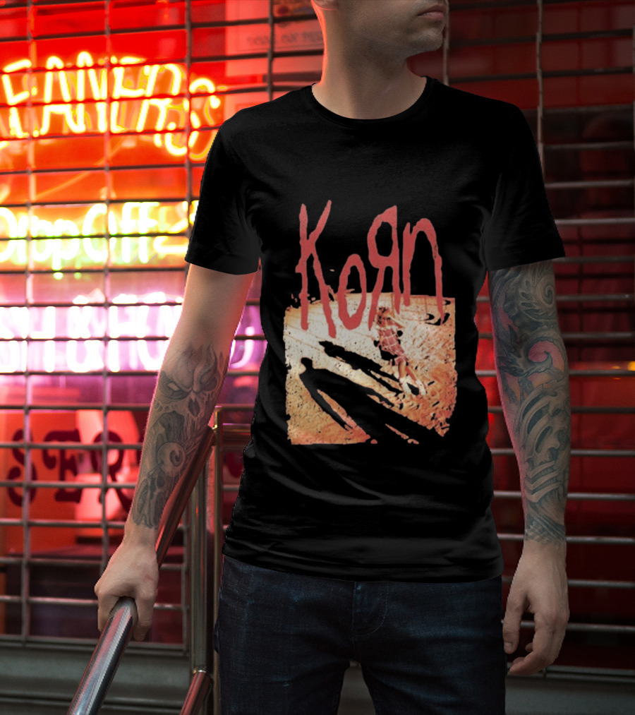 Korn Self Titled Album Cover Art With Distressed Child T-Shirt