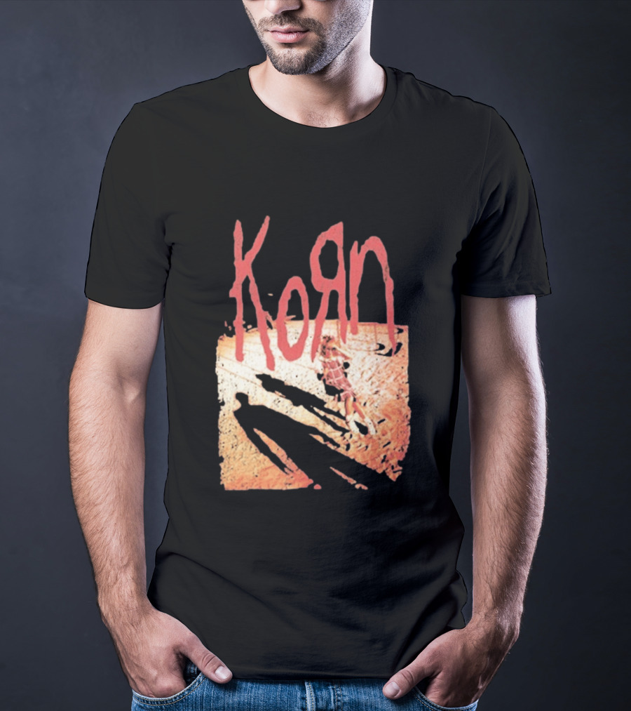 Korn Self Titled Album Cover Art With Distressed Child T-Shirt